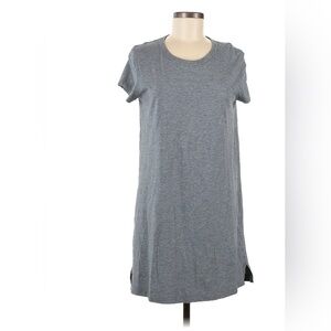 Lululemon Day Tripper Dress Grey Sz Medium 8/10 Open Back Short Sleeve T-shirt